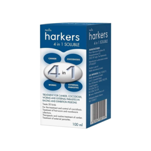 Harkers 4 in 1 Soluble canker, coccidiosis, worms, parasites in pigeons 100ml